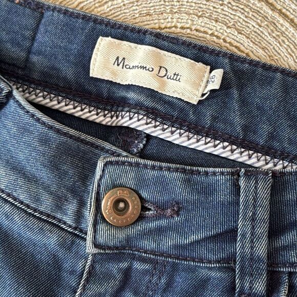 Massimo Dutti Women's Skinny‎ Jeans Size 26 Blue Mid-Rise Stretch Side Zipper - Picture 6 of 9